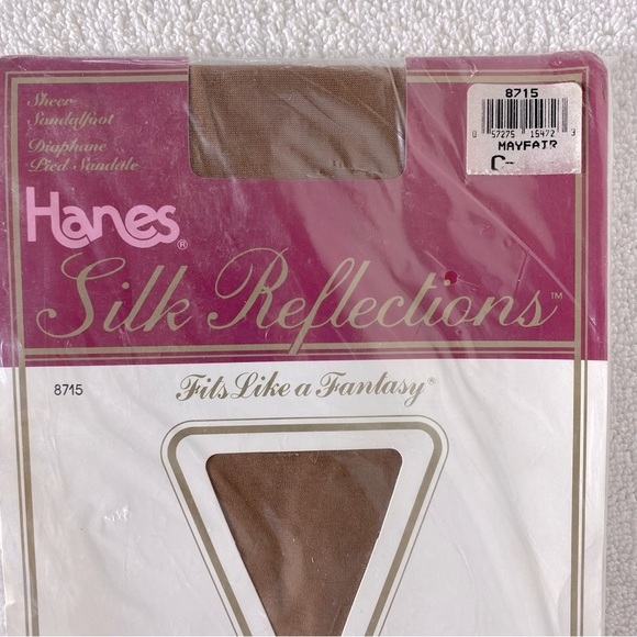 Vintage Hanes Silk Reflections Pantyhose In Mayfair NWT - Picture 2 of 5